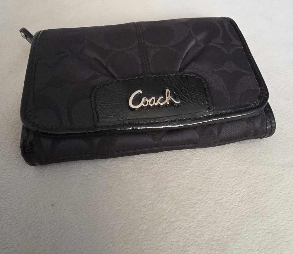 Coach Black Signature Wallet